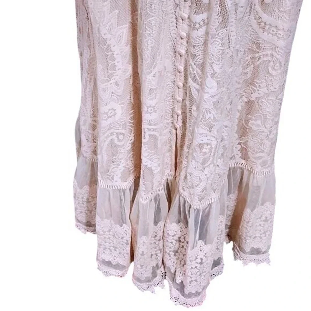 torrid Blush Pink Lace Maxi Dress - Picture 11 of 12